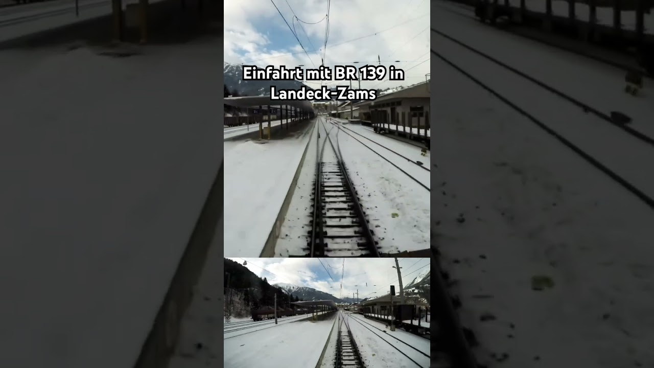 BR 139: Einfahrt in Landeck-Zams mit einem Skizug #lokf&uuml;hrer