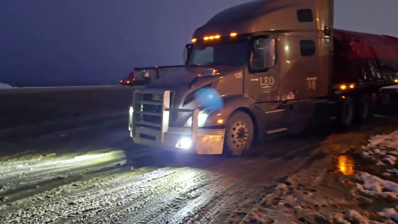 Trucking vlog | -5°C | tarp load | natt vlogs |