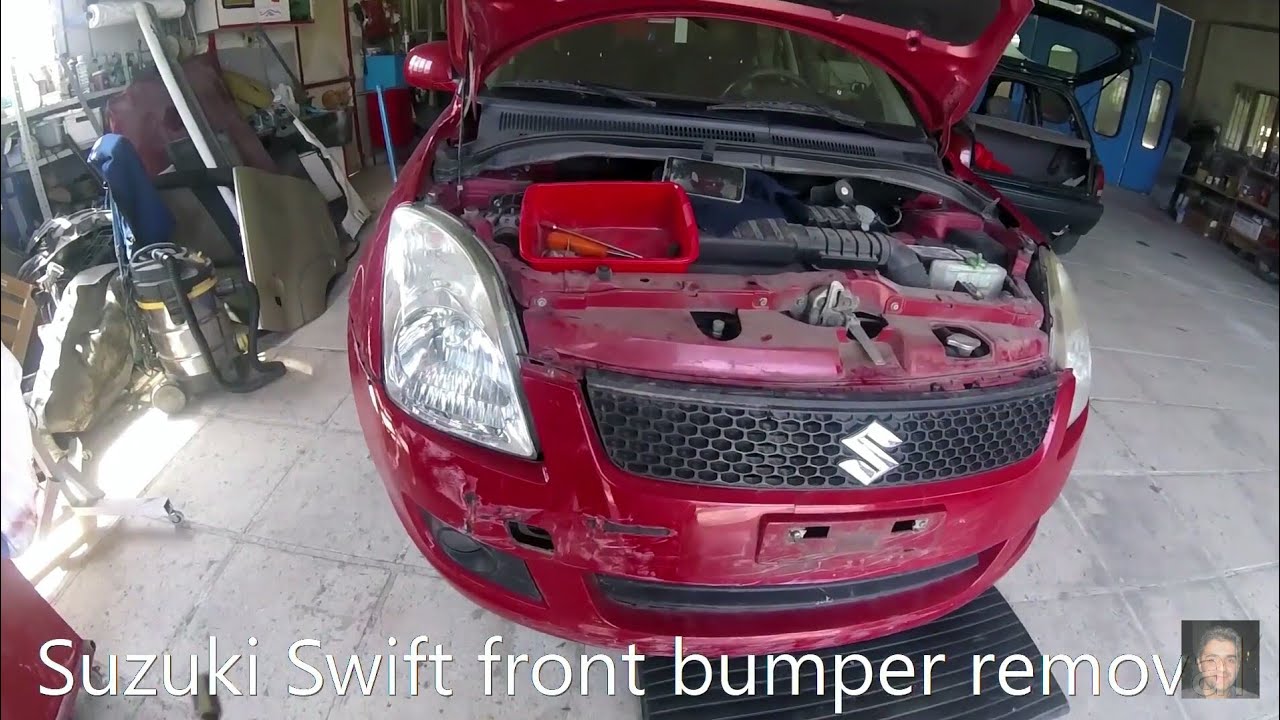 Suzuki Swift  (2004–2010) front bumper removal