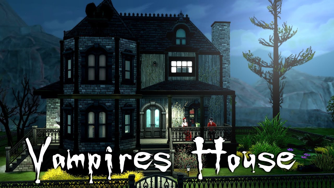 The Sims 4: Speed Build// Vampire House NO CC