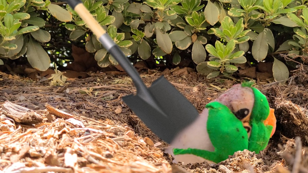 Burying my Yoshi plush again in 2026