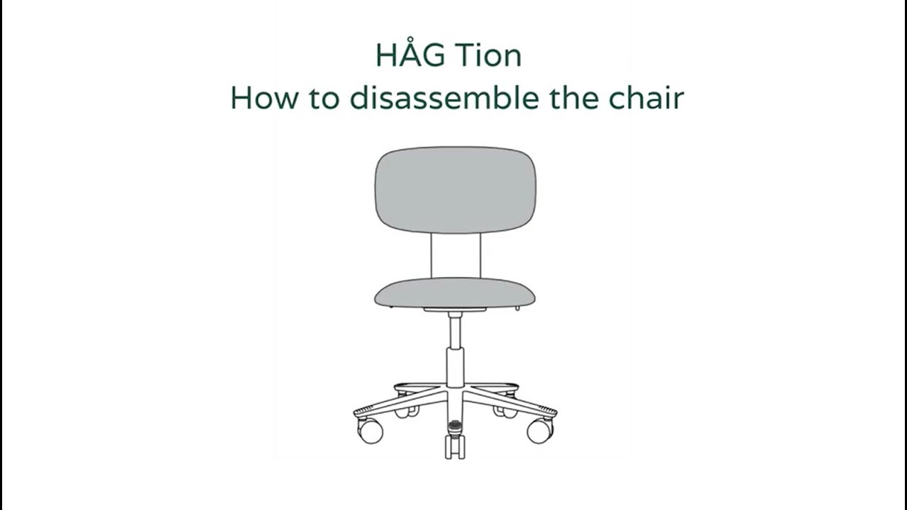HÅG Tion - How to disassemble the chair