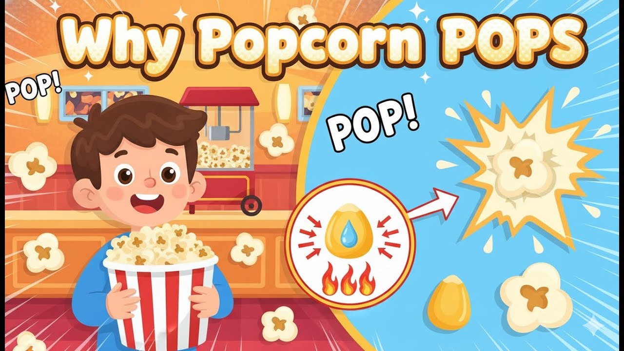 Why Does Popcorn Pop? 🍿 The Science Behind the Snack | Curious Crew