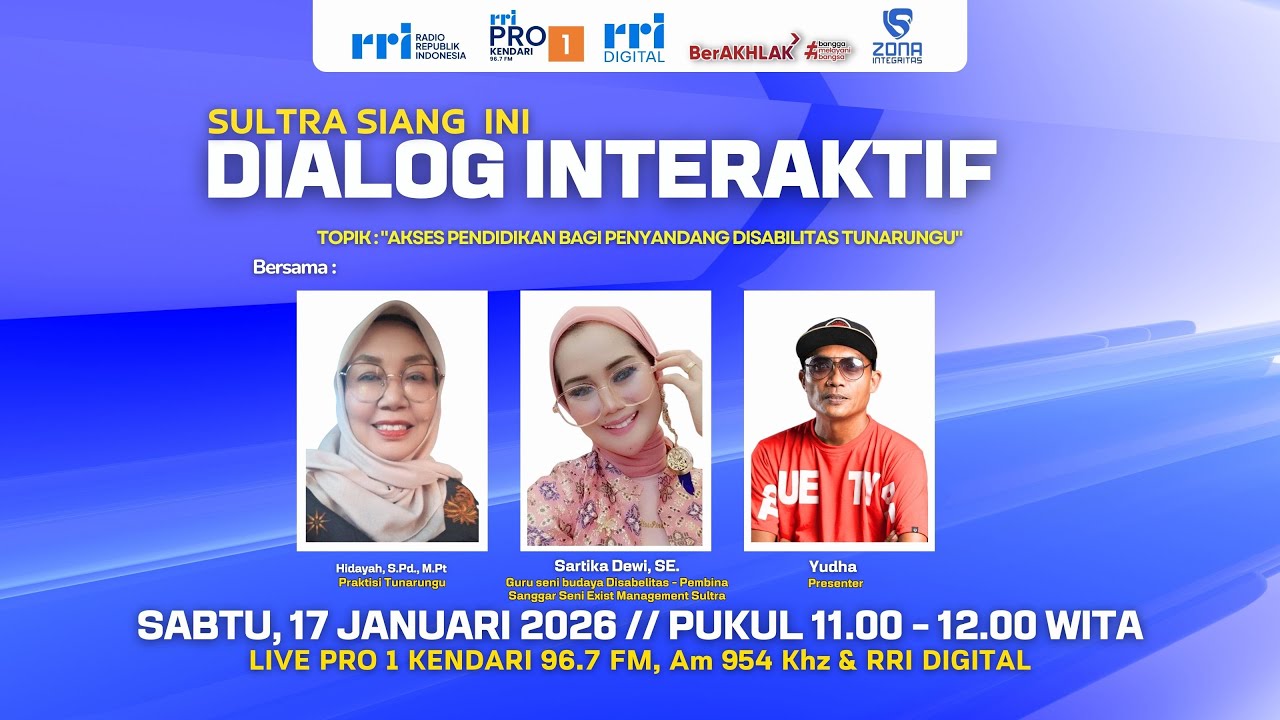 SULTRA SIANG INI - DIALOG INTERAKTIF17 JANUARI 2026