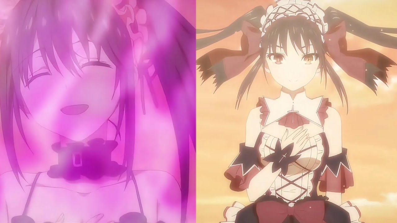 Kurumi absorbs Rasiel ||Date a live V ep 11 ||デート・ア・ライブV