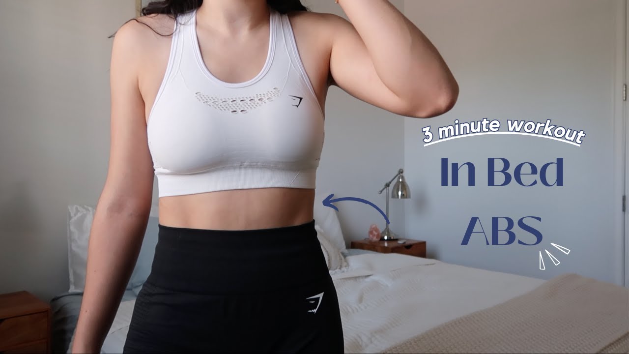 3 minute ABS WORKOUT // Lose Lower Belly Fat In Bed