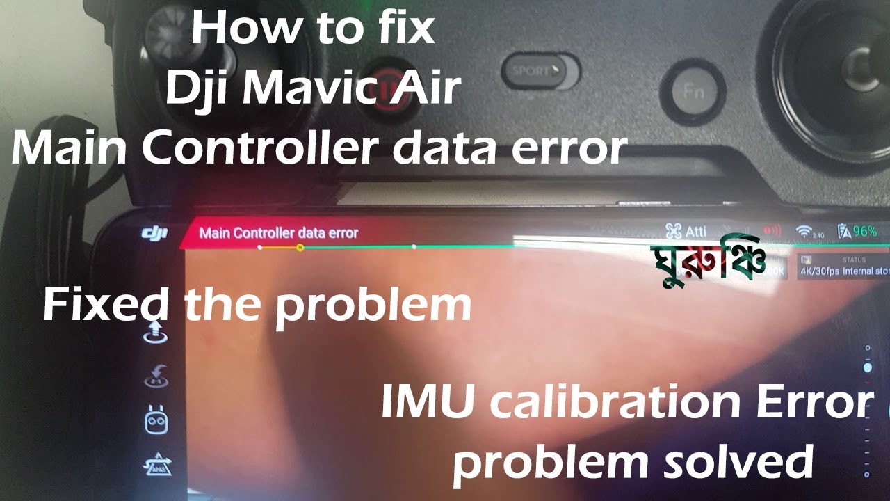 How to fix Main controller data error Dji Mavic Air/IMU calibration error Fix/Drone data error fix