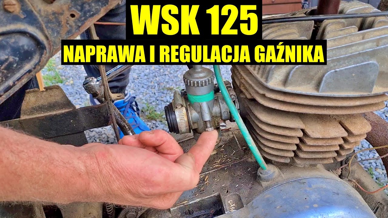 WSK 125 - naprawa i regulacja gaźnika G - 20M