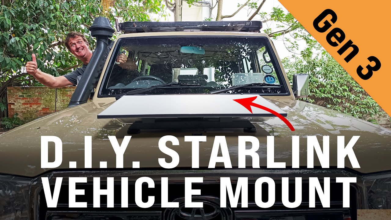 Starlink Gen 3 DIY Vehicle Mount for 4x4 Overlanding and RV in Africa