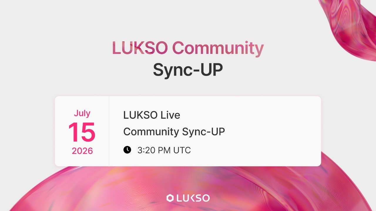 LUKSO Live: Community Sync-UP