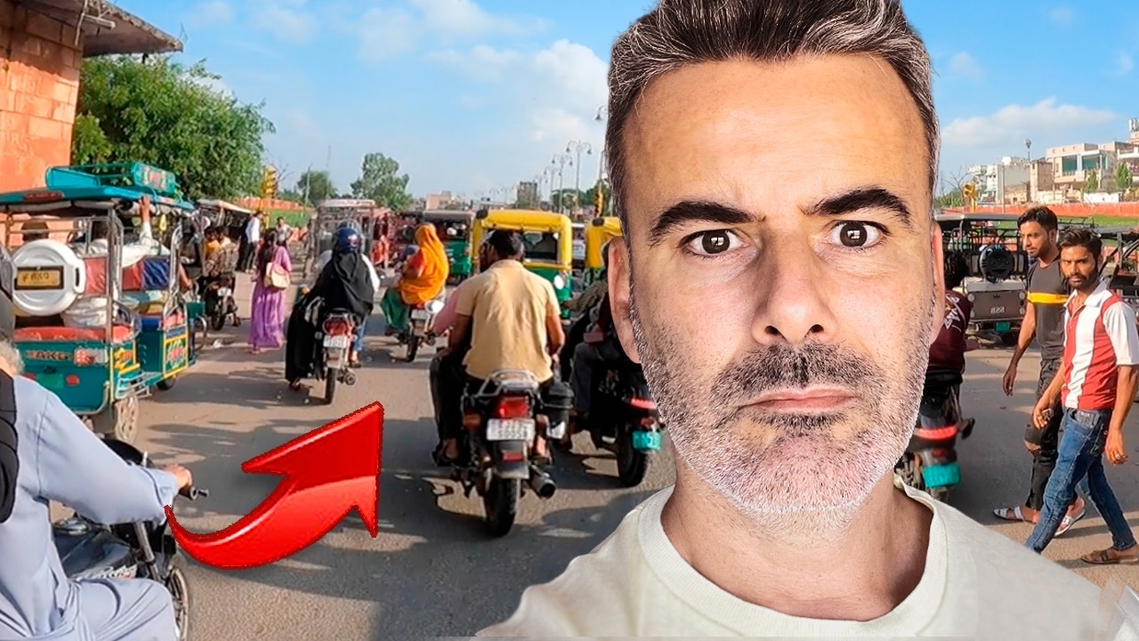 NO me esperaba esto del TRÁFICO de INDIA | Experiencia Extrema de conducción en Agra 🇮🇳