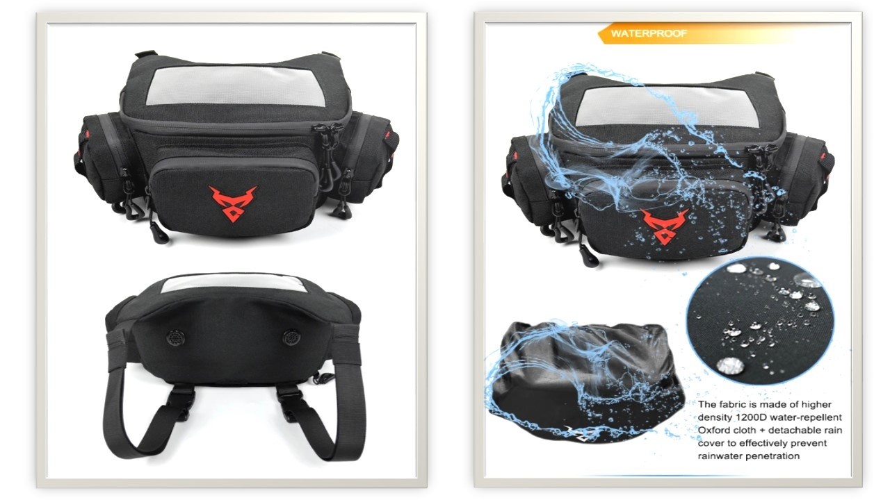 Best Budget Motorcycle Handlebar Bag – Reflective, Waterproof, Huge Storage 🏍️