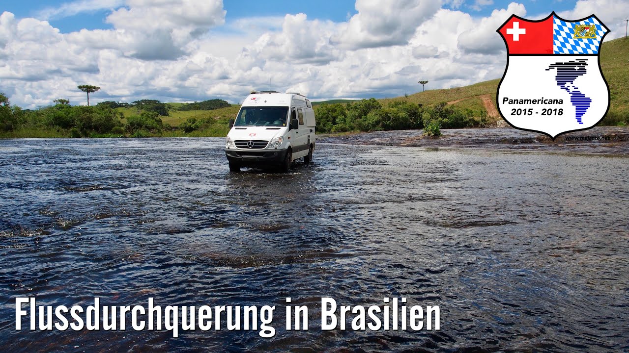 Flussdurchquerung in Rio Grande do Sul (Passo da Ilha) Brasilien