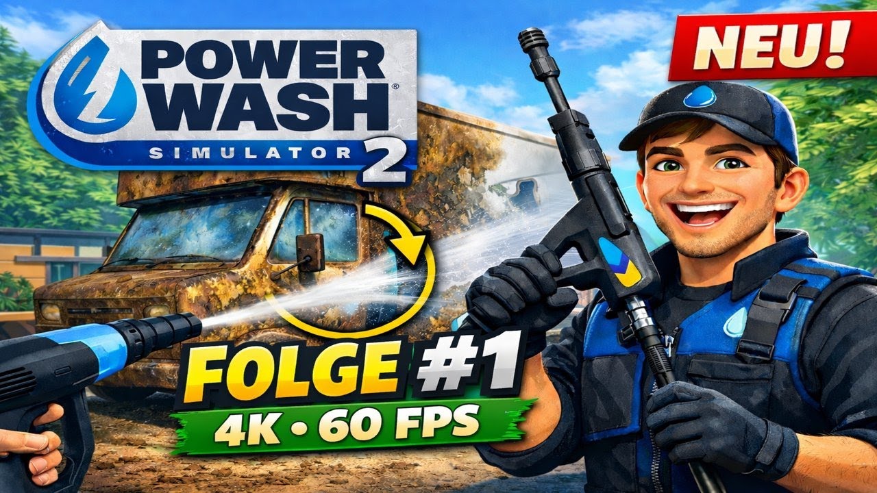 PowerWash Simulator 2 in 4K 60FPS – Mein erster Auftrag | PS5 Pro Let’s Play #1 (Deutsch)