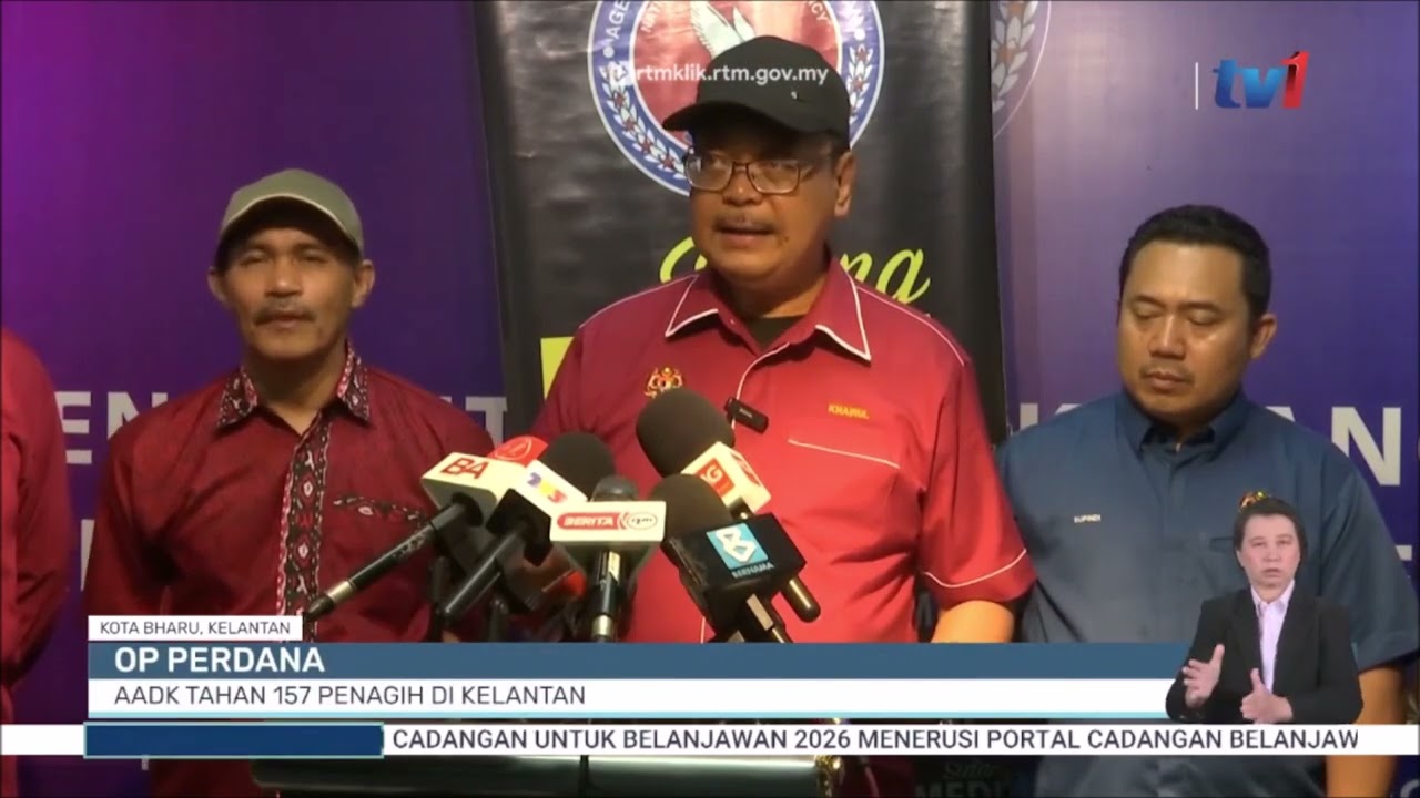 27 OGOS 2025 BERITA WILAYAH - OP PERDANA: AADK TAHAN 157 PENAGIH DI KELANTAN