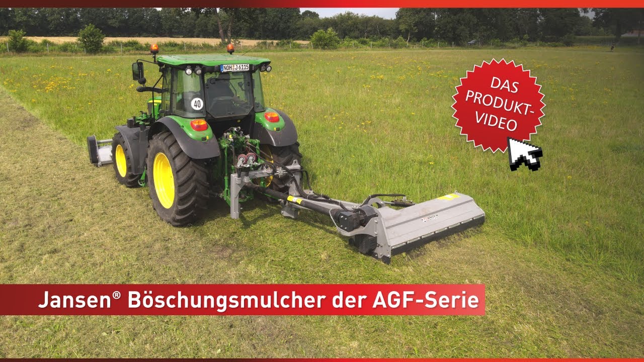 Robuster Böschungsmulcher Jansen AGF-200 im Praxistest – Leistung trifft Sicherheit! 🌿🚜