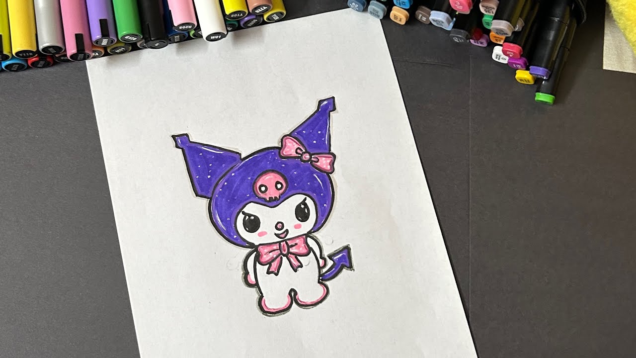 🌸 ASMR coloring cute Kuromi 🌸💖/ Relaxing ASMR 