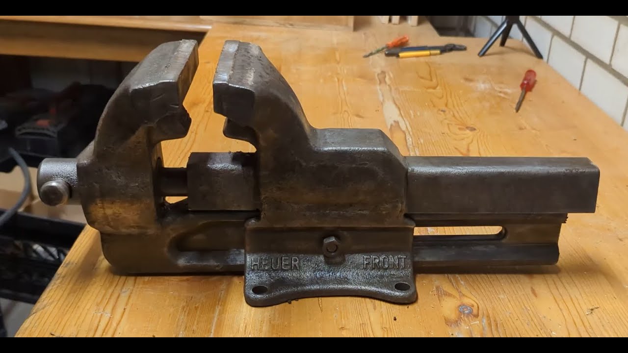 Old Heuer Front vice restoration