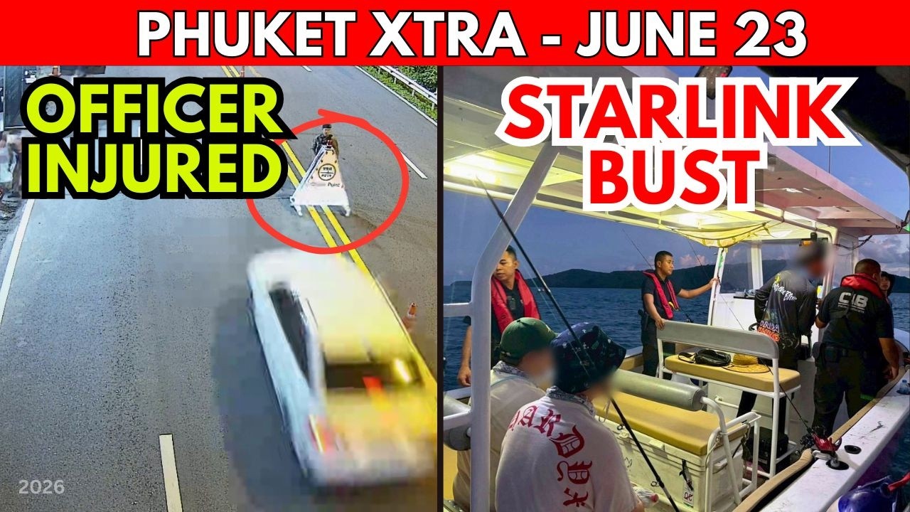 Aussie Smashes Police Checkpoint, Illegal Starlink & Chinese Tour Seized || Thailand News