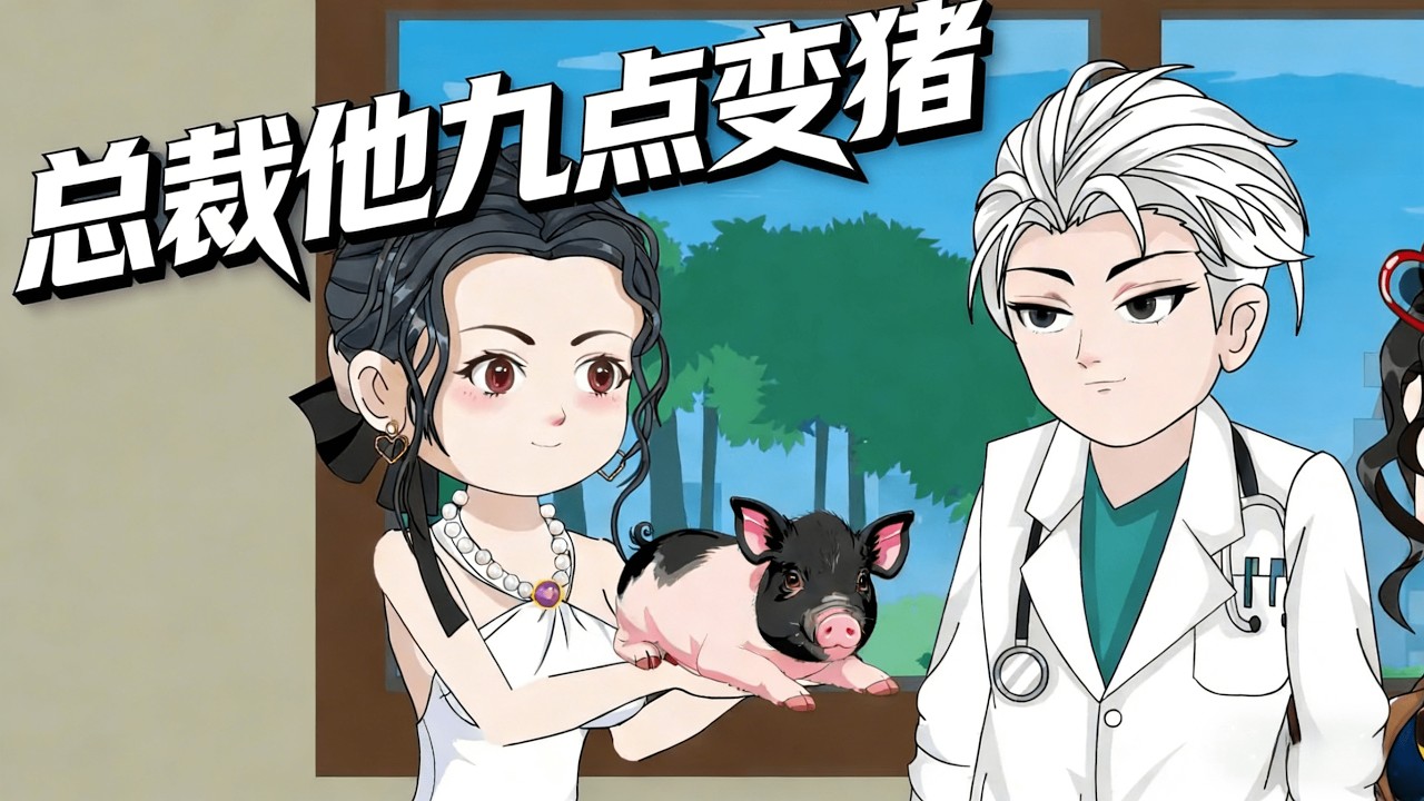 【沙雕漫 | 總裁他九點變豬】白天我是他隨意欺負的社畜，晚上他是任我揉搓的粉嫩小豬。酒後不小心把頂頭上司睡了，醒來他冷臉甩我支票，我正要撕，噗一聲，一米八八的霸總…變成了一隻巴掌大的粉嫩小豬…