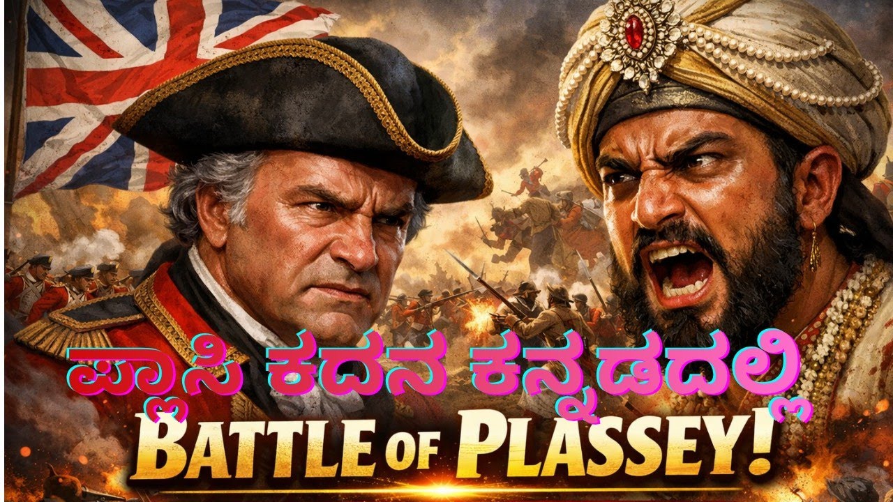ಪ್ಲಾಸಿ ಕದನ1757 | Battel of Plassey Explained In Kannada | GS Competitive Library #education #exams 