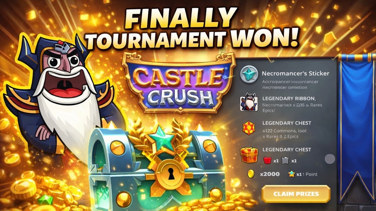 Finally Won Grand Tournament in Castle Crush! 🏆 Necromancer OP Gameplay 🔥