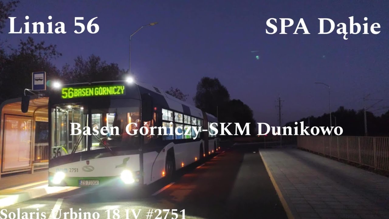 Szczecin - Linia 56 (Basen Górniczy - SKM Dunikowo) - Solaris Urbino 18 IV #2751