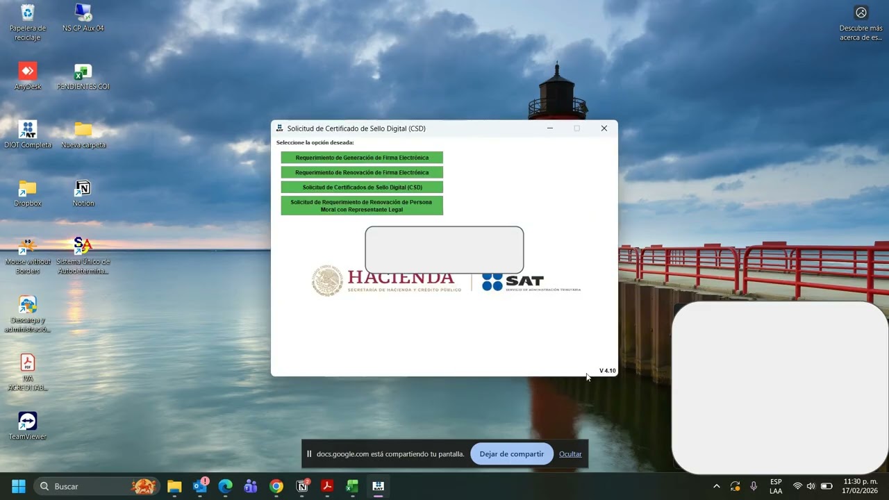 Generación de Certificado de Sello Digital