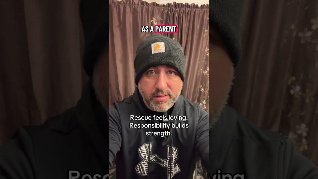 Rescuing feels loving in the moment.Teaching kids to work through hard things builds real confidence
