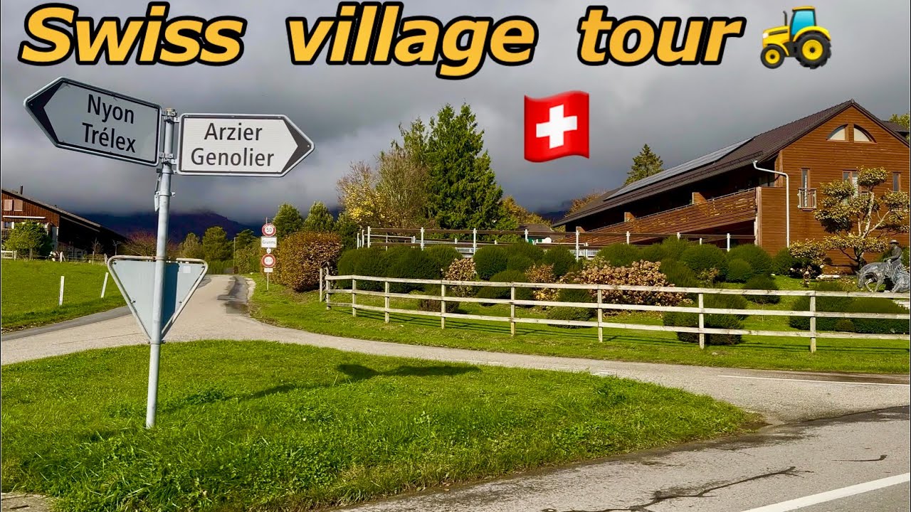 Driving in Switzerland🇨🇭| Signy Centre to village Genolier Most Beautiful trip | #travel #4k #eu 