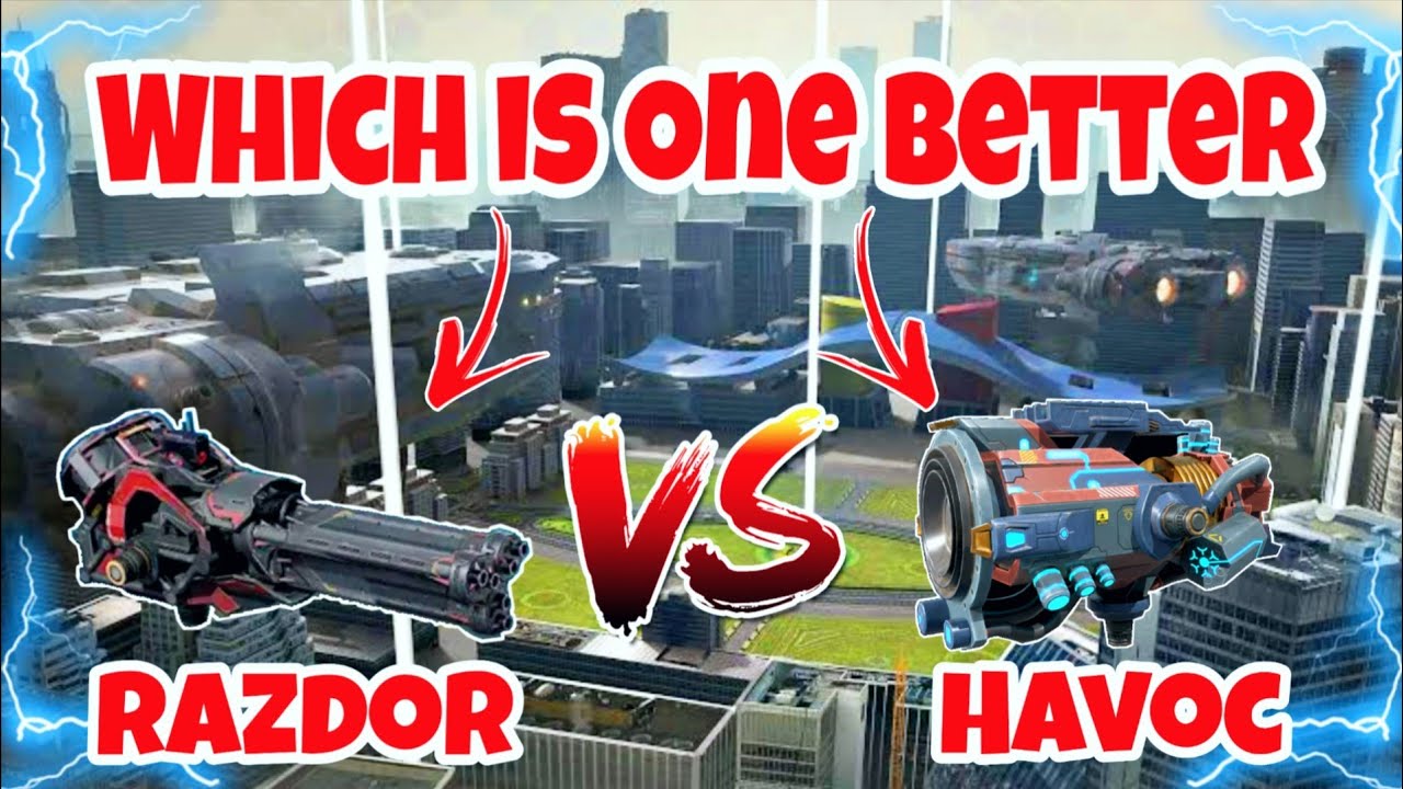 [WR]🔥 Razdor VS Havoc Weapon Comparison |War Robots|
