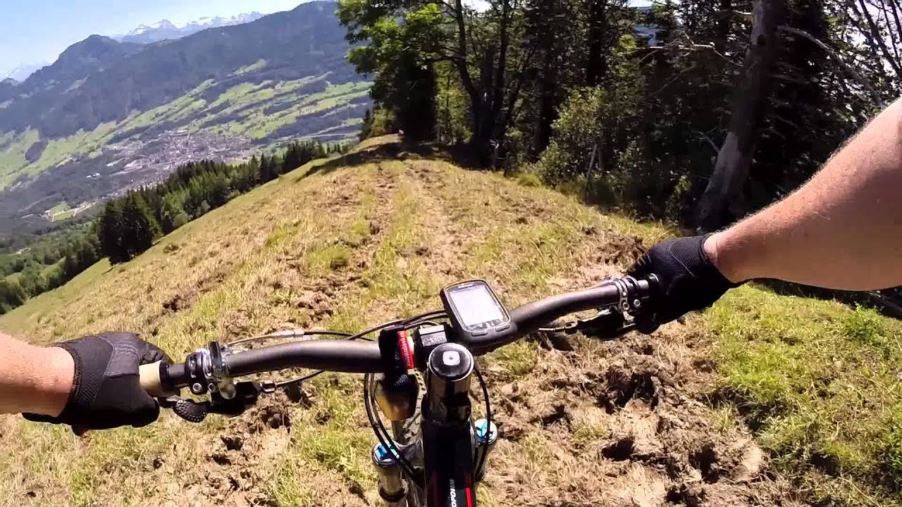 Mountain bikeing from Wildspitz (Zug/Switzerland)