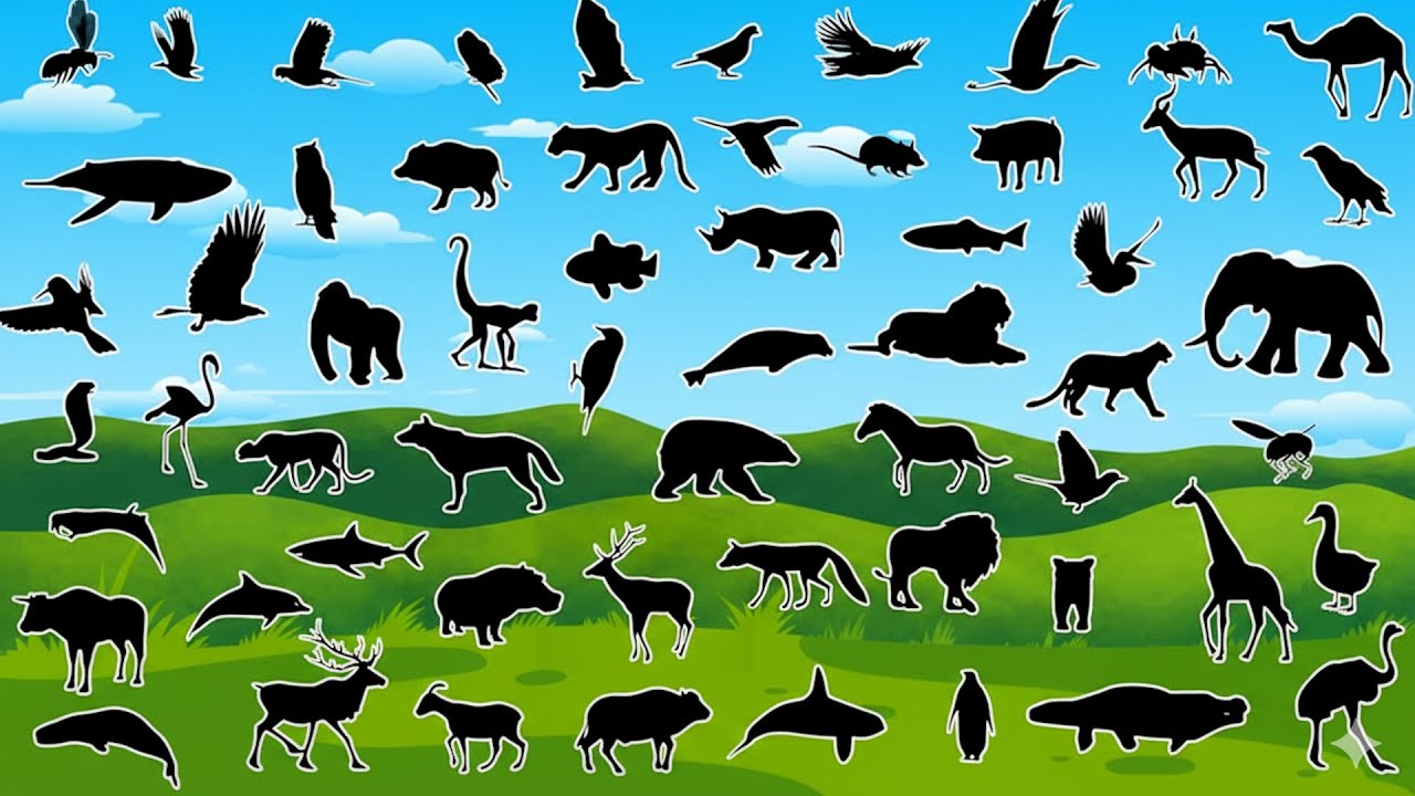 🌟🦊 Adivinhe os 60 Animais Pela Sombra – Desafio Super Divertido! 🎉