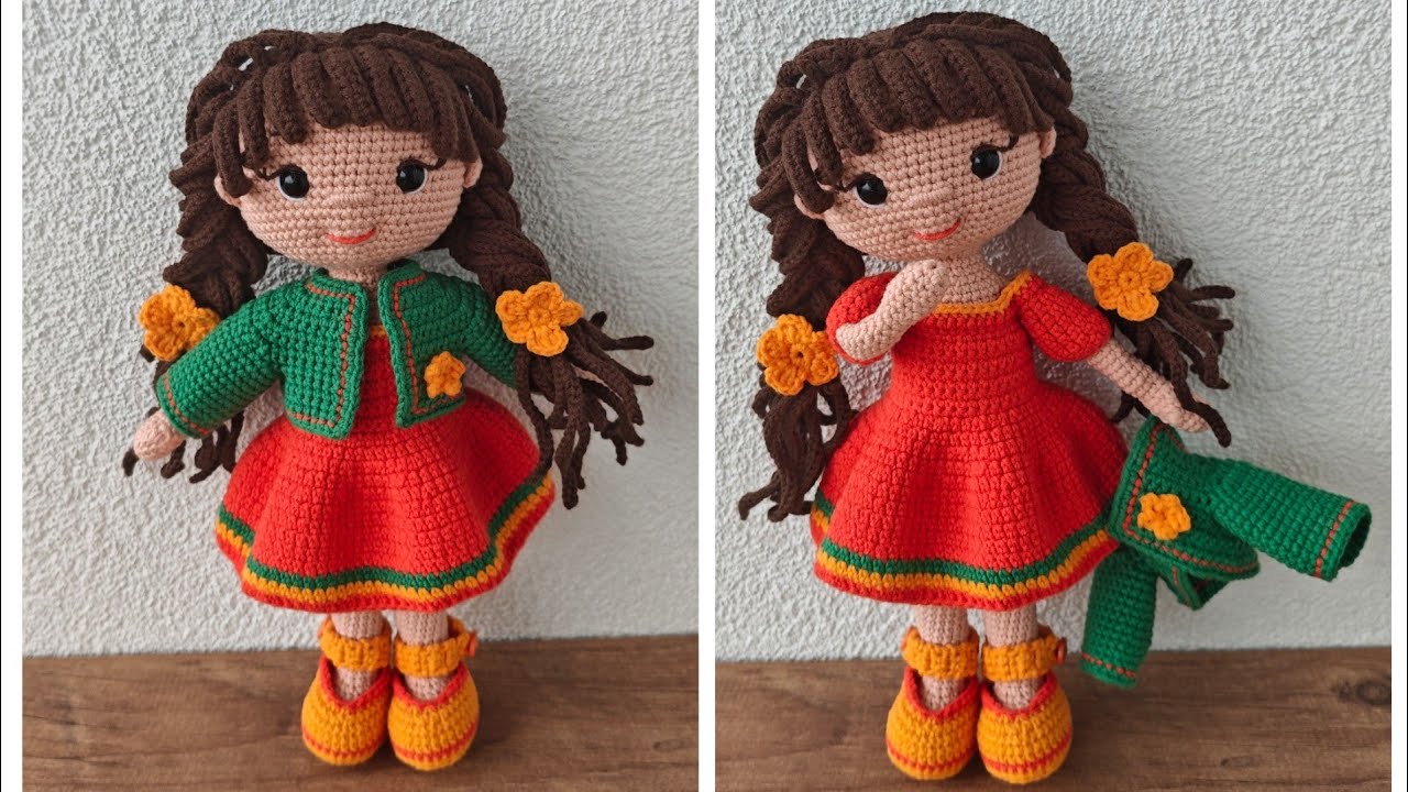 Изготовление шелковой куклы амигуруми, 30 см, часть 1