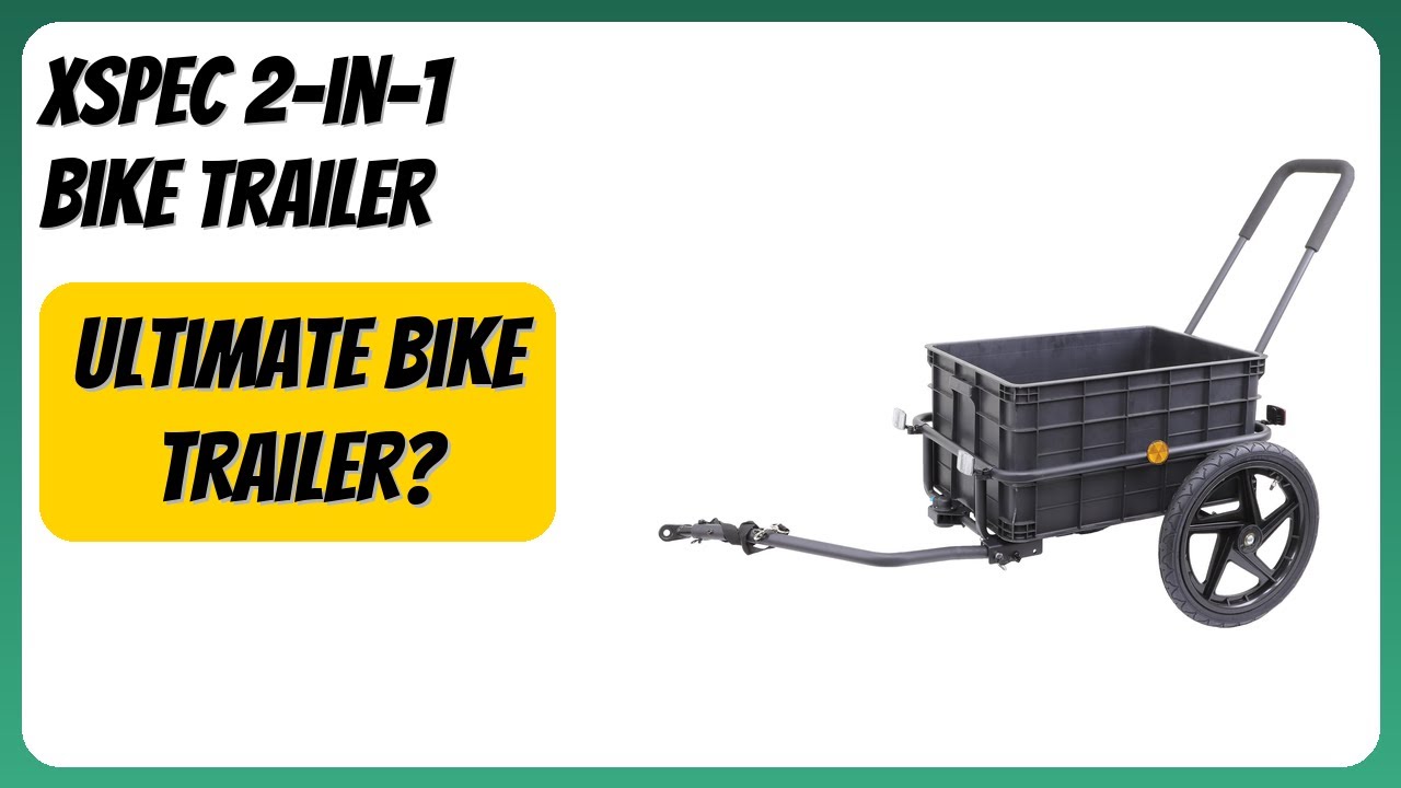 REVIEW (2025): Xspec 2-in-1 Bike Trailer. Features