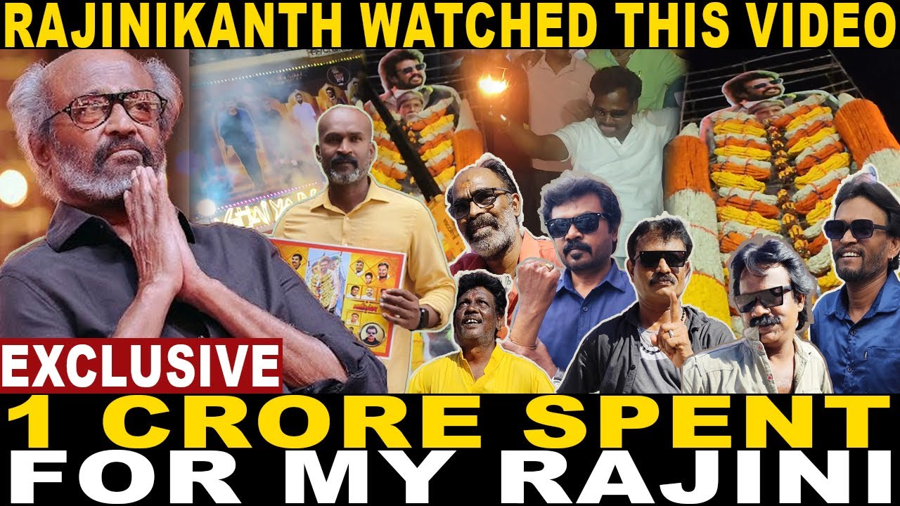 Rajinikanth's Rs 1 CRORE Garland in Bangalore!