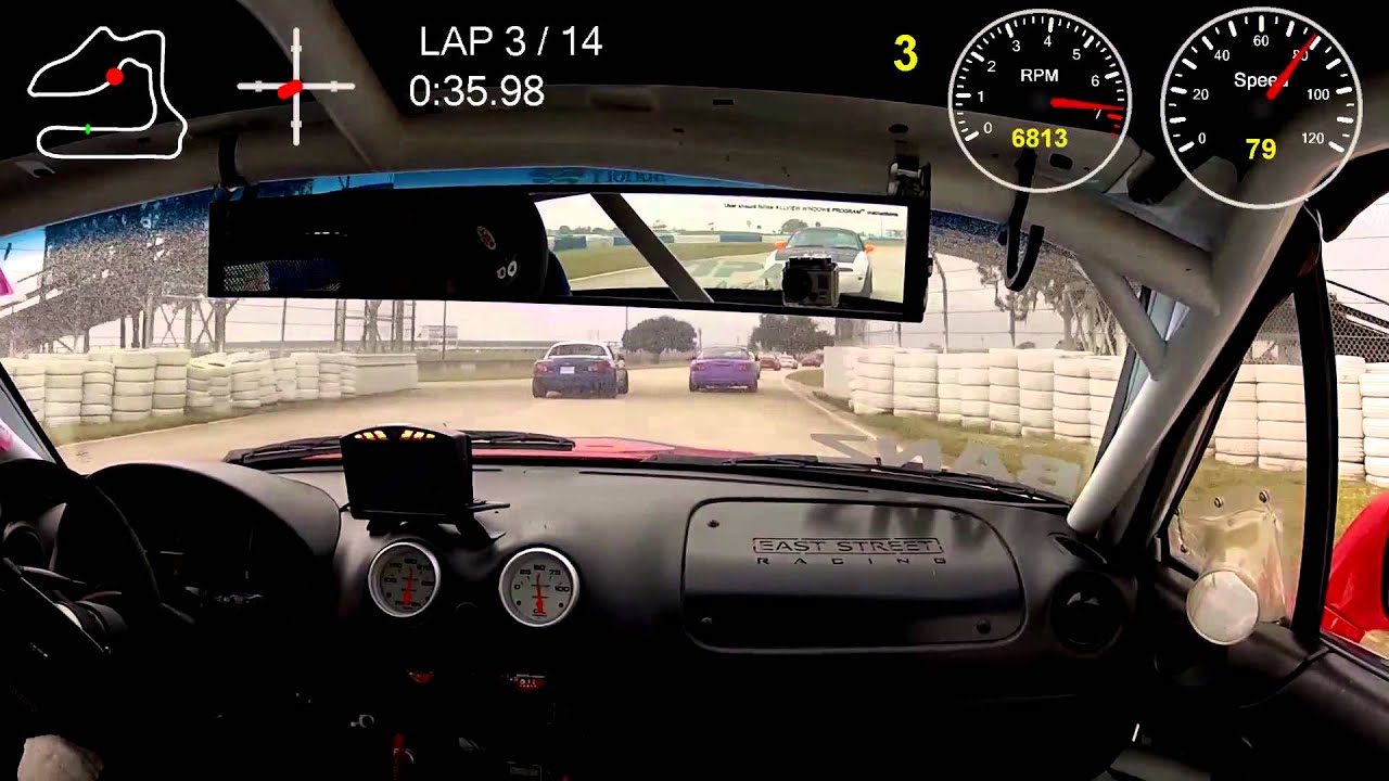 Spec Miata Mayhem at Sebring - Nov 2013 SCCA Turkey Trot Race