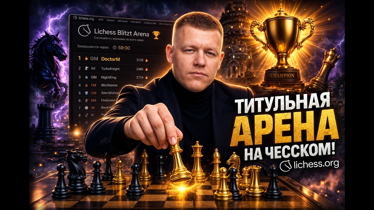 Titled АренА 1+0 Игра с мастерами! #shorts  #игры #lichess #шортс #pchelkinvkchess на lichess.org