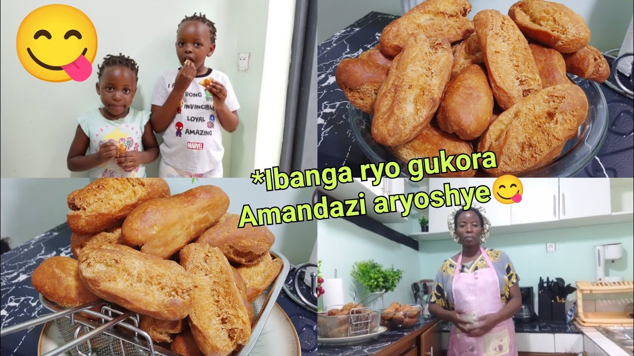 Amandazi aryoshye kubi😋uyariyeho 1 ntayandi wazongera kurya👌ibipimo nakoresheje 