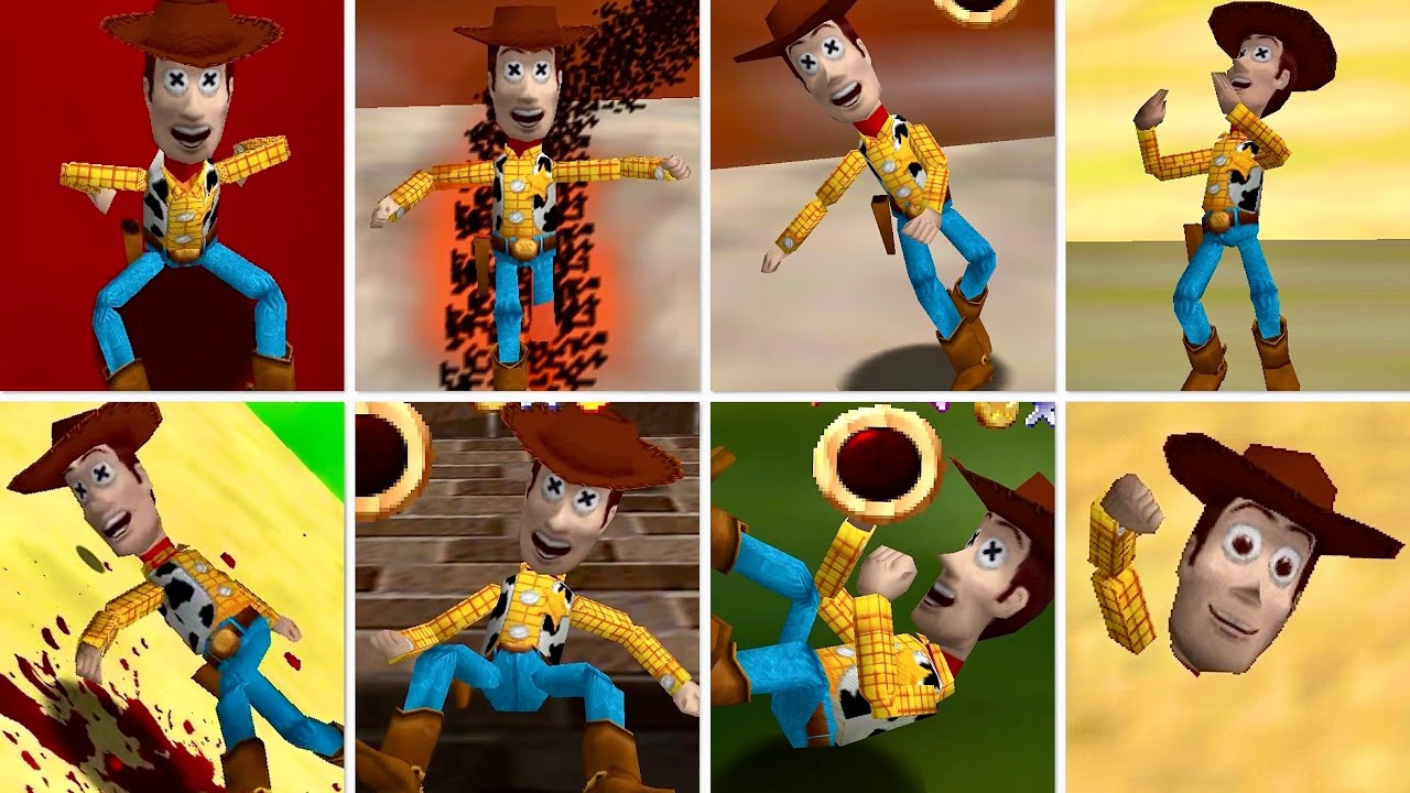 Lots of Woody Death Animations in Super Mario 64 PC Port