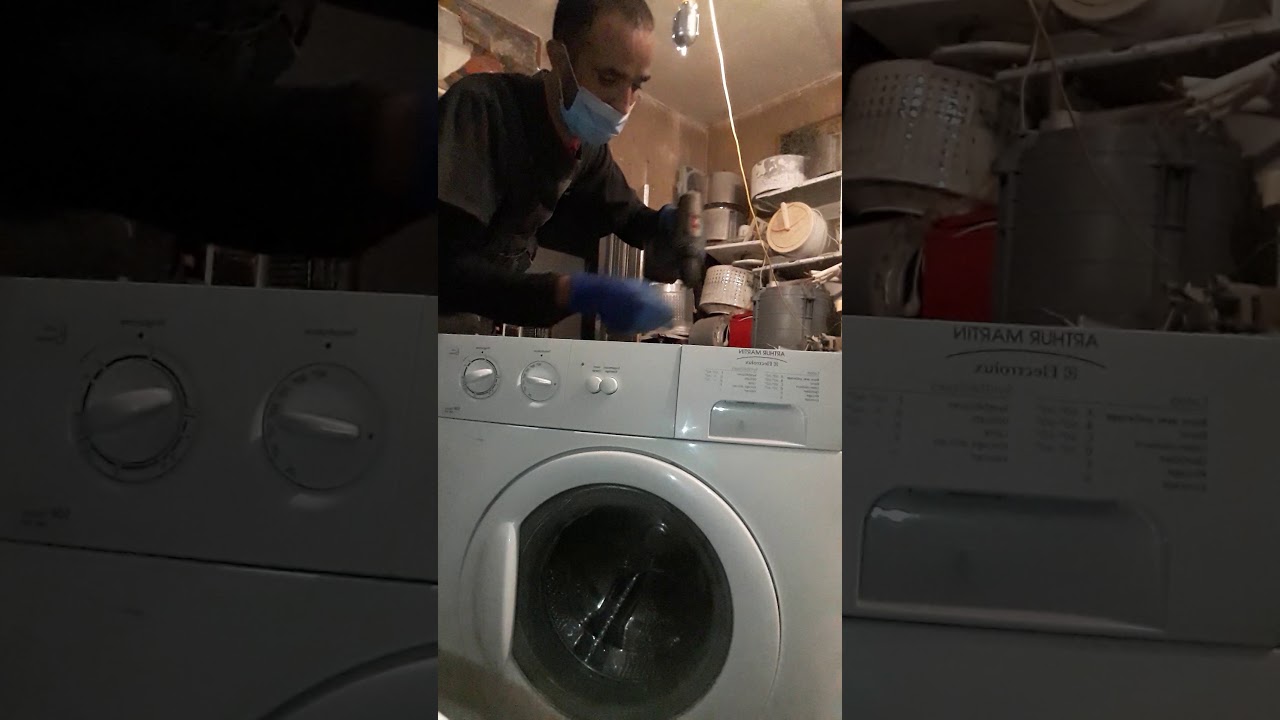 شرح كيفية تغيير طمبور غسالة نوع Arthur martin