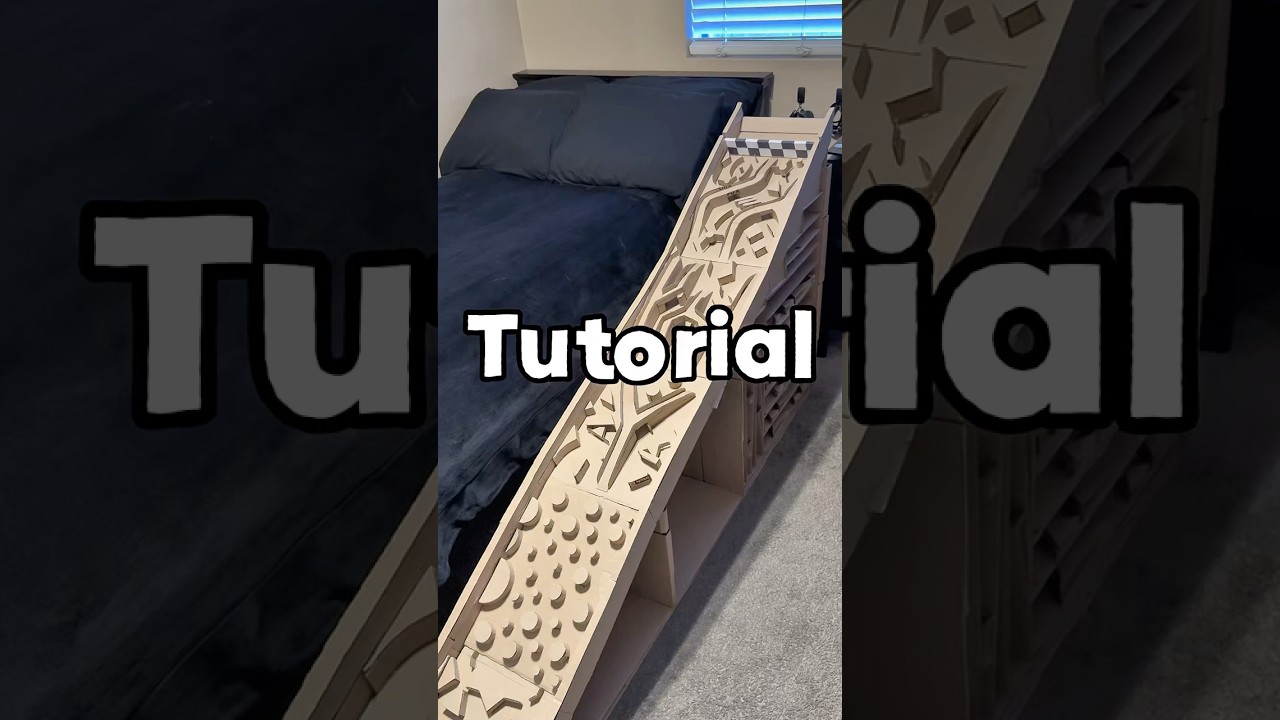 How to Make a Marble Racw Track #marblerace #marbles #tutorial #diy #marblegame