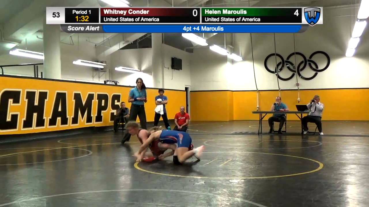 WM 53 KG - Match #1 - Whitney Conder (USA) vs. Helen Maroulis (USA)