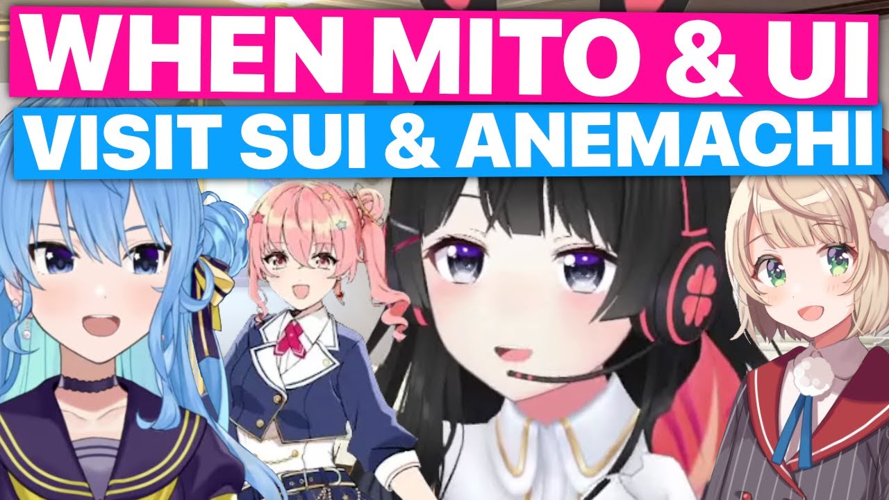 Mito & Ui Visited Suisei & Anemachi (Suisei / Hololive & Tsukino Mito / Nijisanji) [Eng Subs]