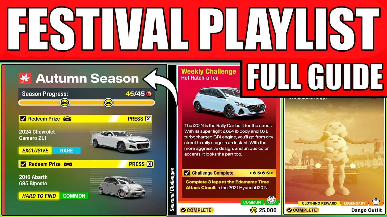 Forza Horizon 6 Festival Playlist Autumn Season - FULL GUIDE! & All Rewards (Series 4)