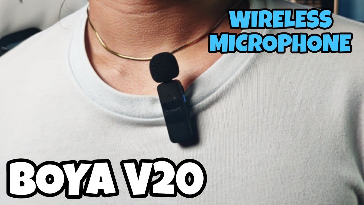 Mini Wireless Microphone Review | Boya V20