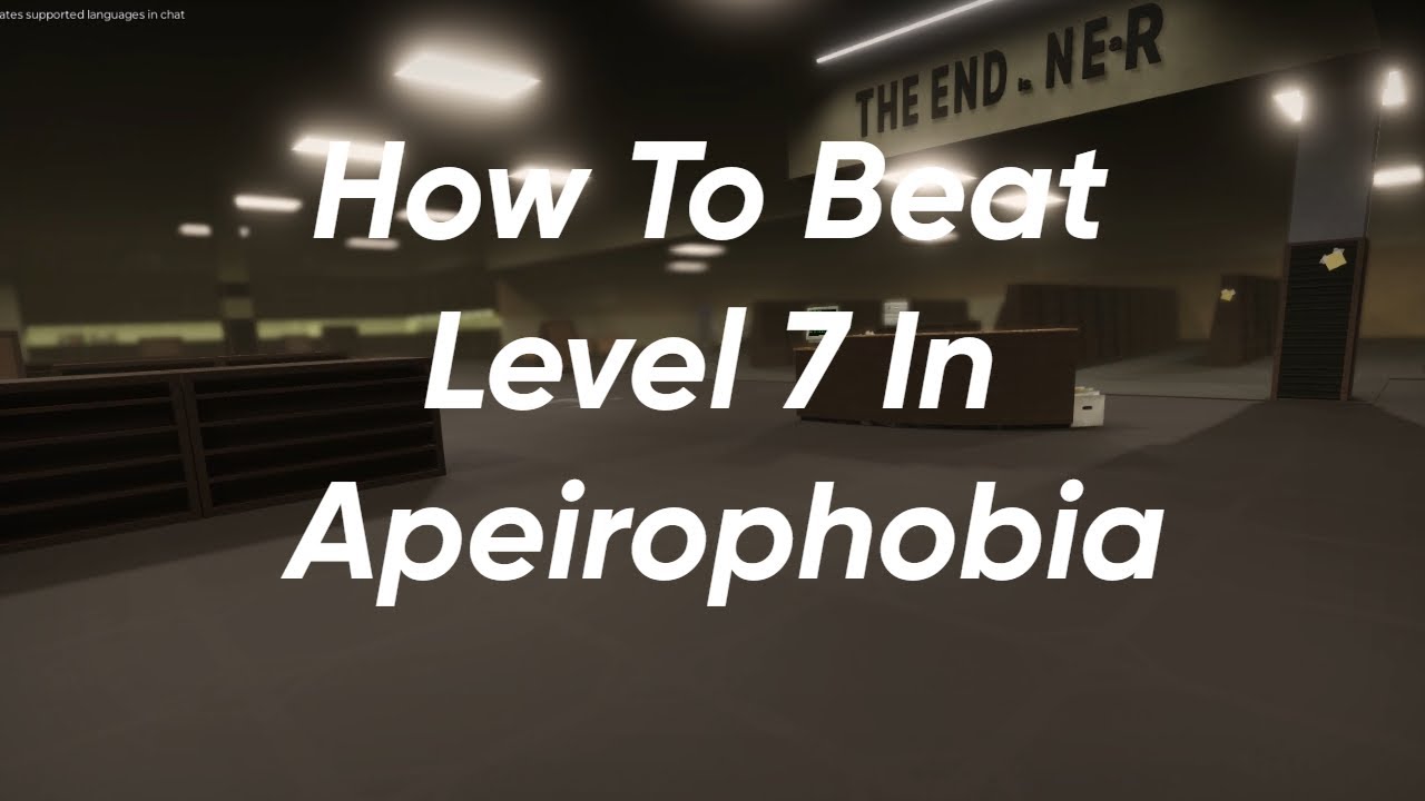 How To Beat Level 7 In Apeirophobia!! (The End)