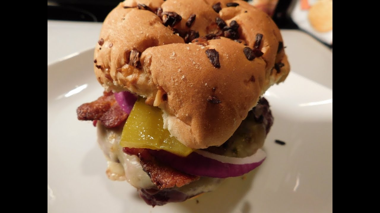 Smoked BBQ Cheeseburgers on Weber Kettle
