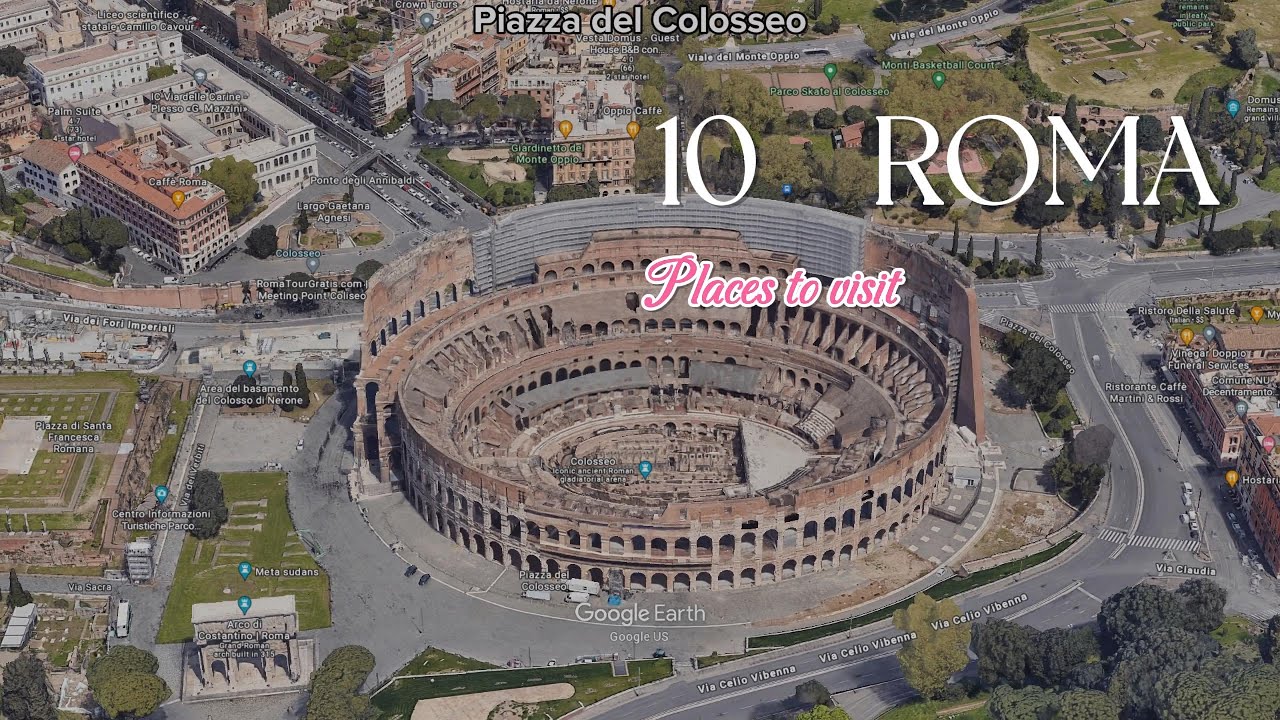 ROMA, 10 3D Maps of Rome | Aerial Views in 4K