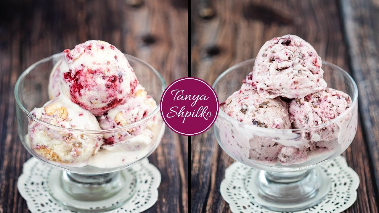 Сливочно-Ягодное Мороженое Пломбир в домашних условиях | Berry Ice-Cream | Tanya Shpilko